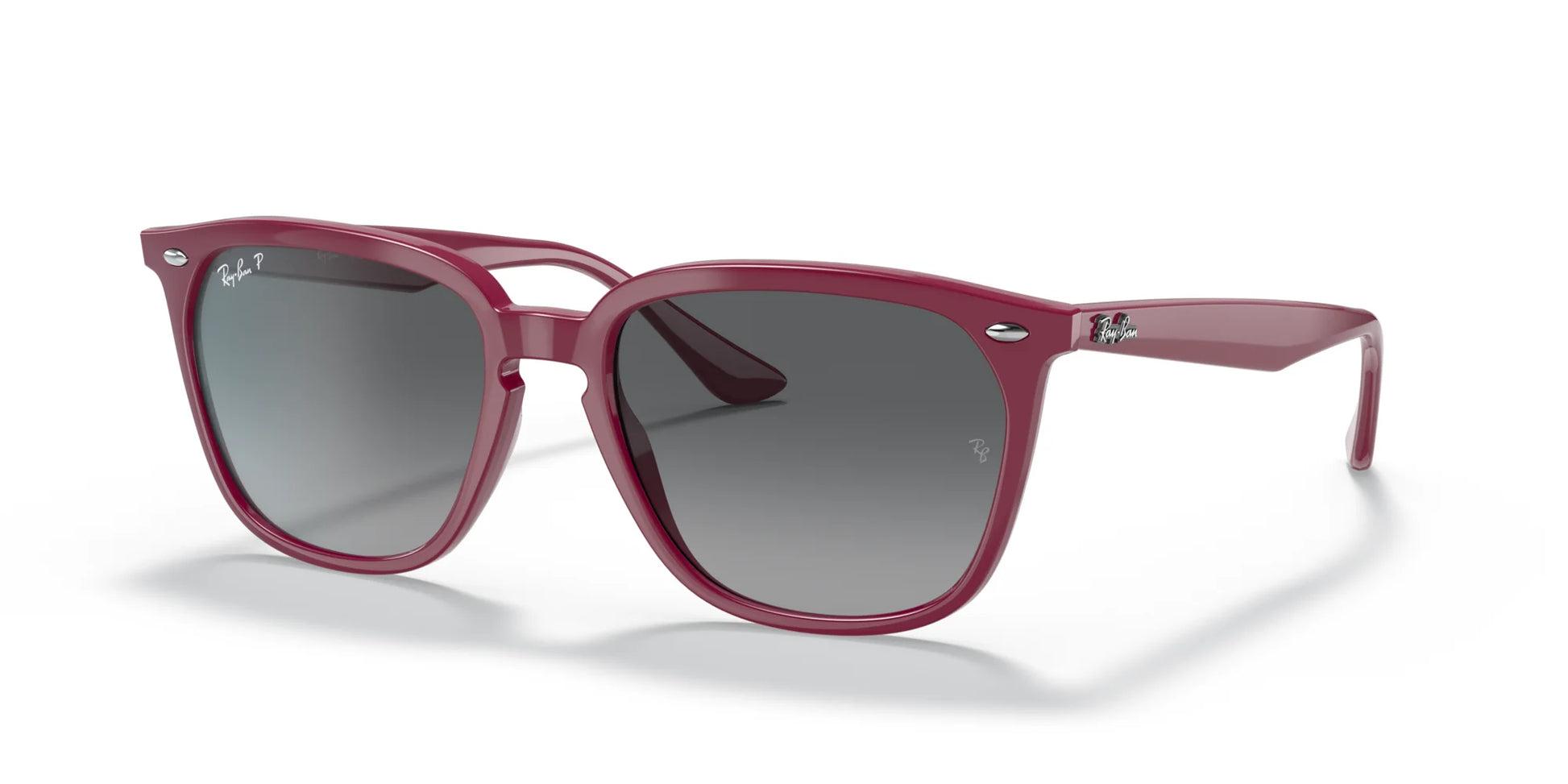 Ray-Ban RB4362 Sunglasses Bordeaux / Polarized Grey Gradient
