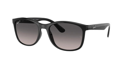 Ray-Ban RB4374F Sunglasses Black / Polar Grey Gradient (Polarized)