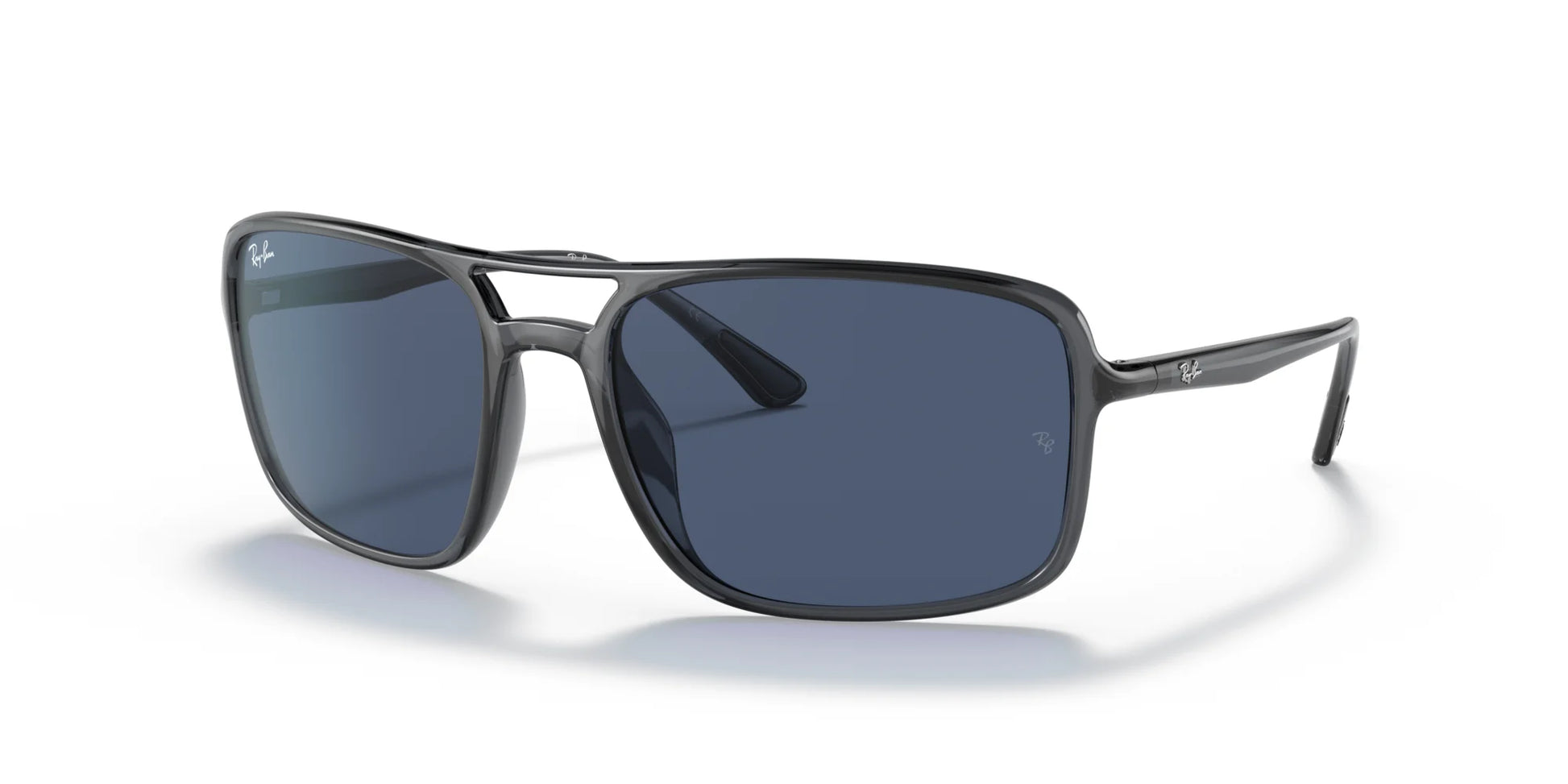Ray-Ban RB4375 Sunglasses Transparent Grey / Dark Blue