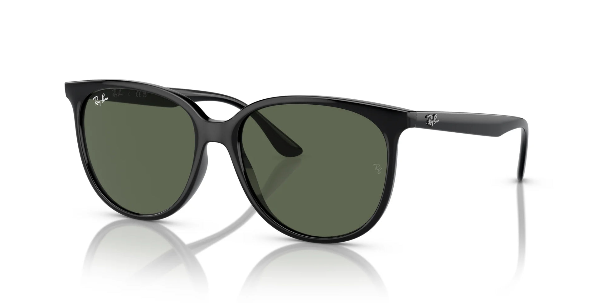 Ray-Ban RB4378 Sunglasses Black / Dark Green
