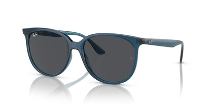 Ray-Ban RB4378 Sunglasses Opal Blue / Dark Grey