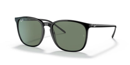 Ray-Ban RB4387F Sunglasses Black / Green Classic