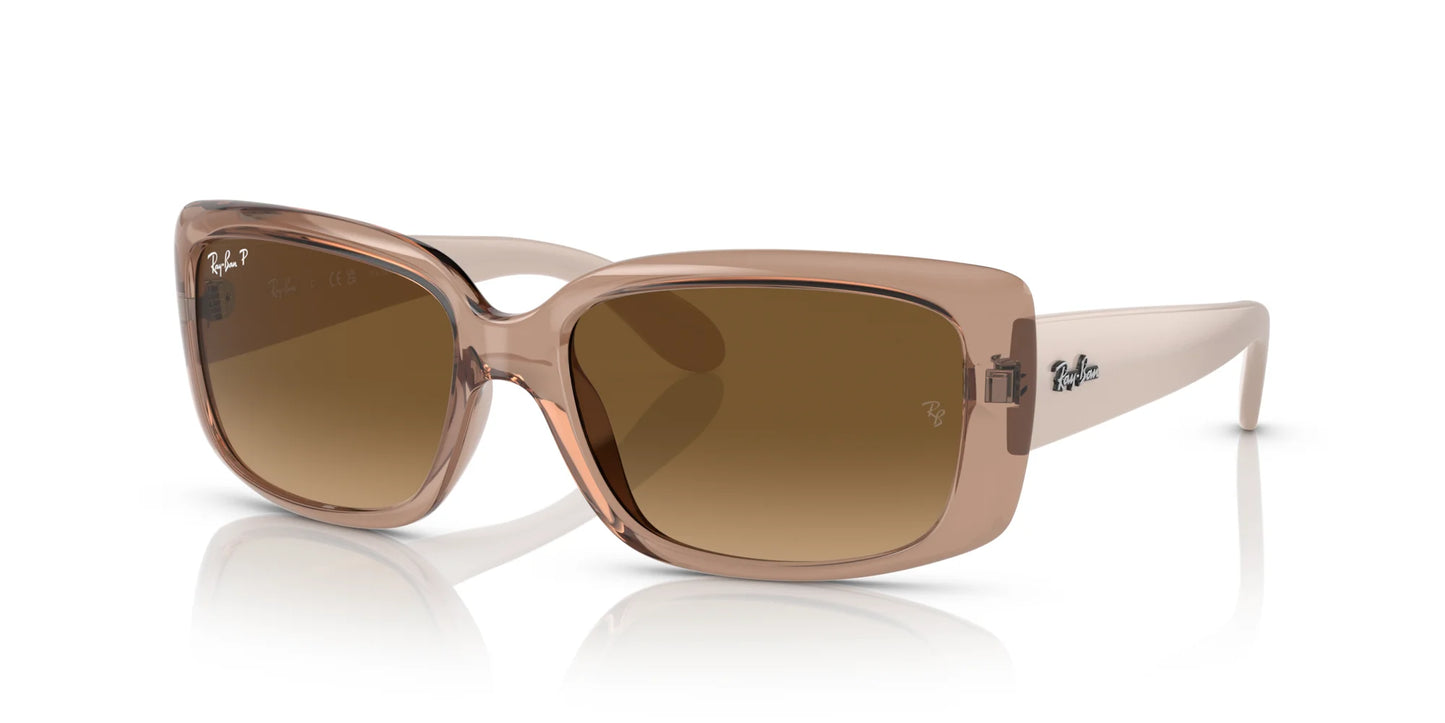 Ray-Ban RB4389 Sunglasses Transparent Brown / Brown