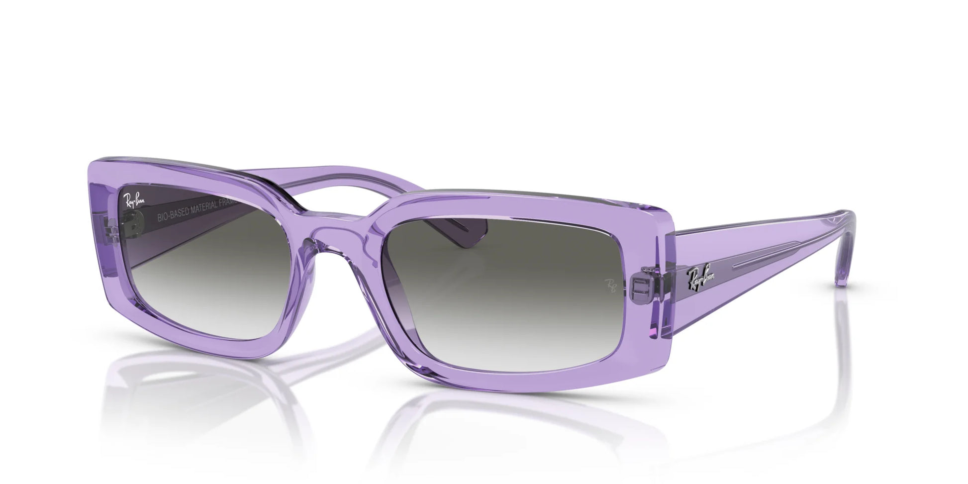 Ray-Ban KILIANE RB4395 Sunglasses Transparent Violet / Light Grey