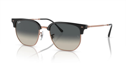 Ray-Ban NEW CLUBMASTER RB4416 Sunglasses Dark Grey On Rose Gold / Grey