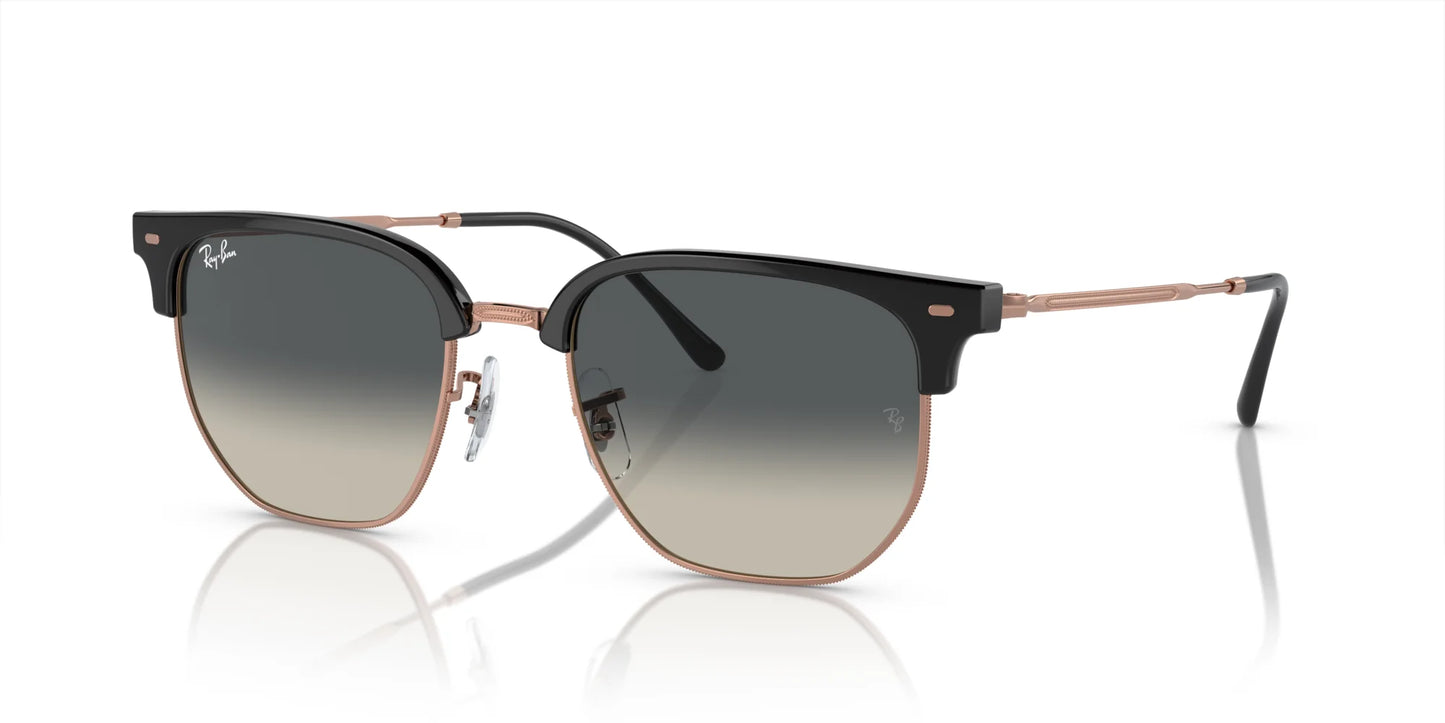 Ray-Ban NEW CLUBMASTER RB4416F Sunglasses Dark Grey On Rose Gold / Grey