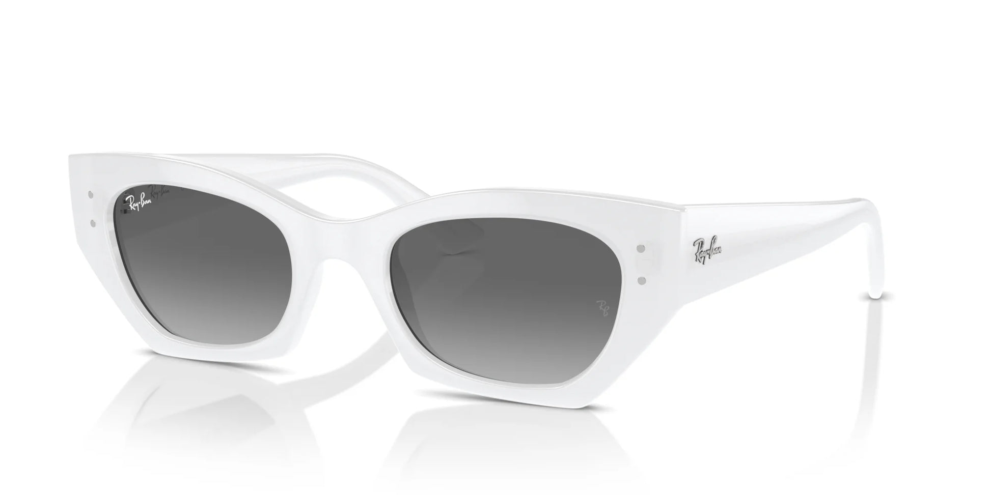 Ray-Ban ZENA RB4430 Sunglasses White Snow / Grey