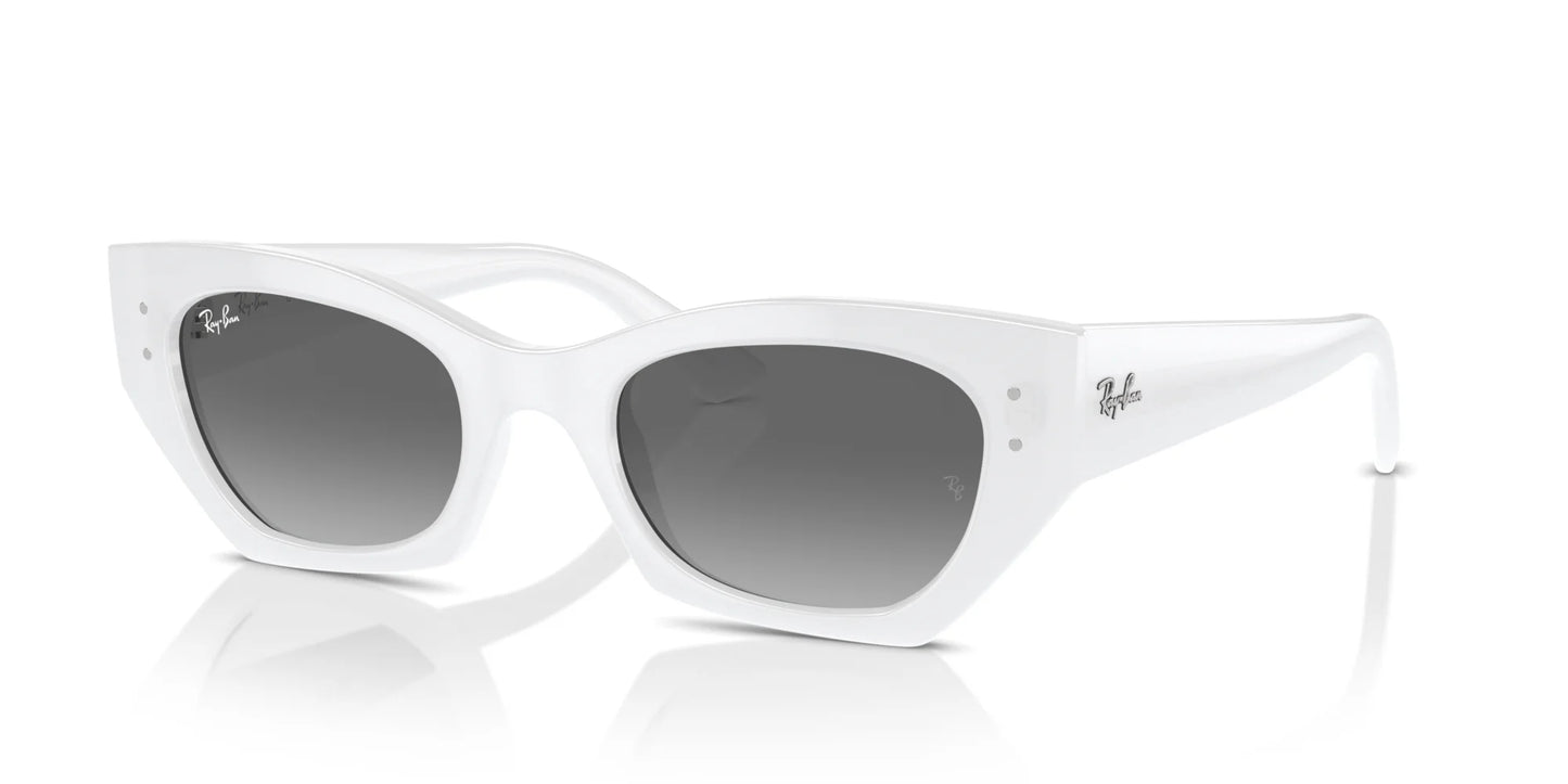Ray-Ban ZENA RB4430F Sunglasses White Snow / Grey