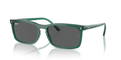 Ray-Ban RB4435 Sunglasses Transparent Green / Dark Grey
