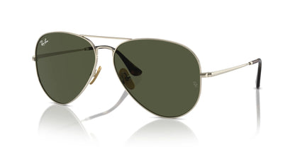 Ray-Ban AVIATOR TITANIUM RB8089 Sunglasses Gold / Green