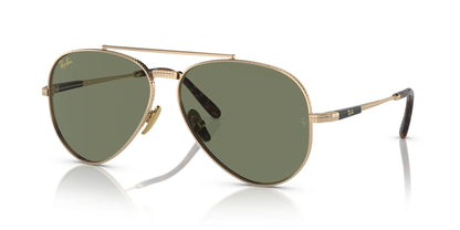 Ray-Ban AVIATOR TITANIUM RB8225 Sunglasses Gold / Green