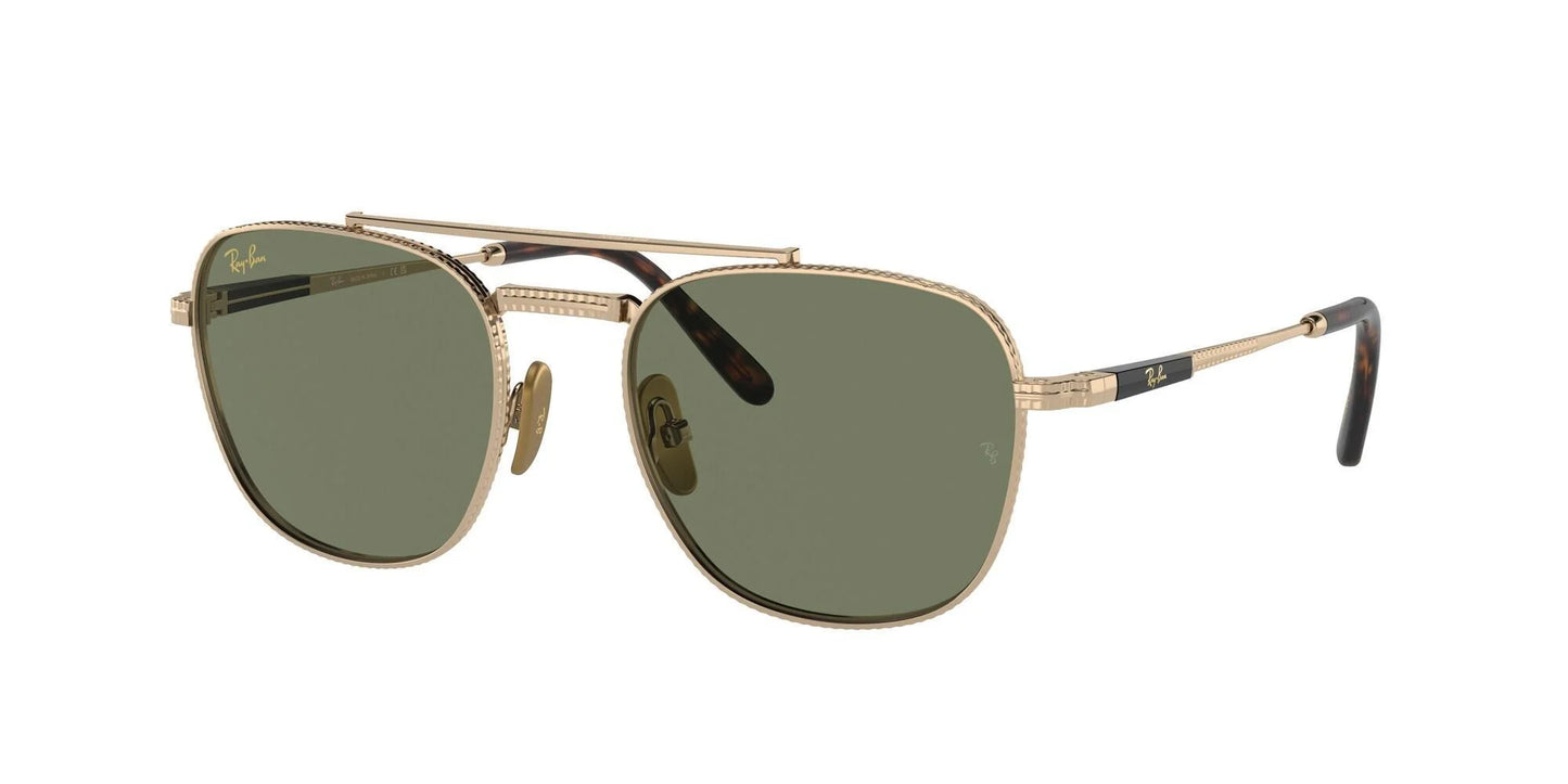 Ray-Ban FRANK II TITANIUM RB8258 Sunglasses Gold / Green