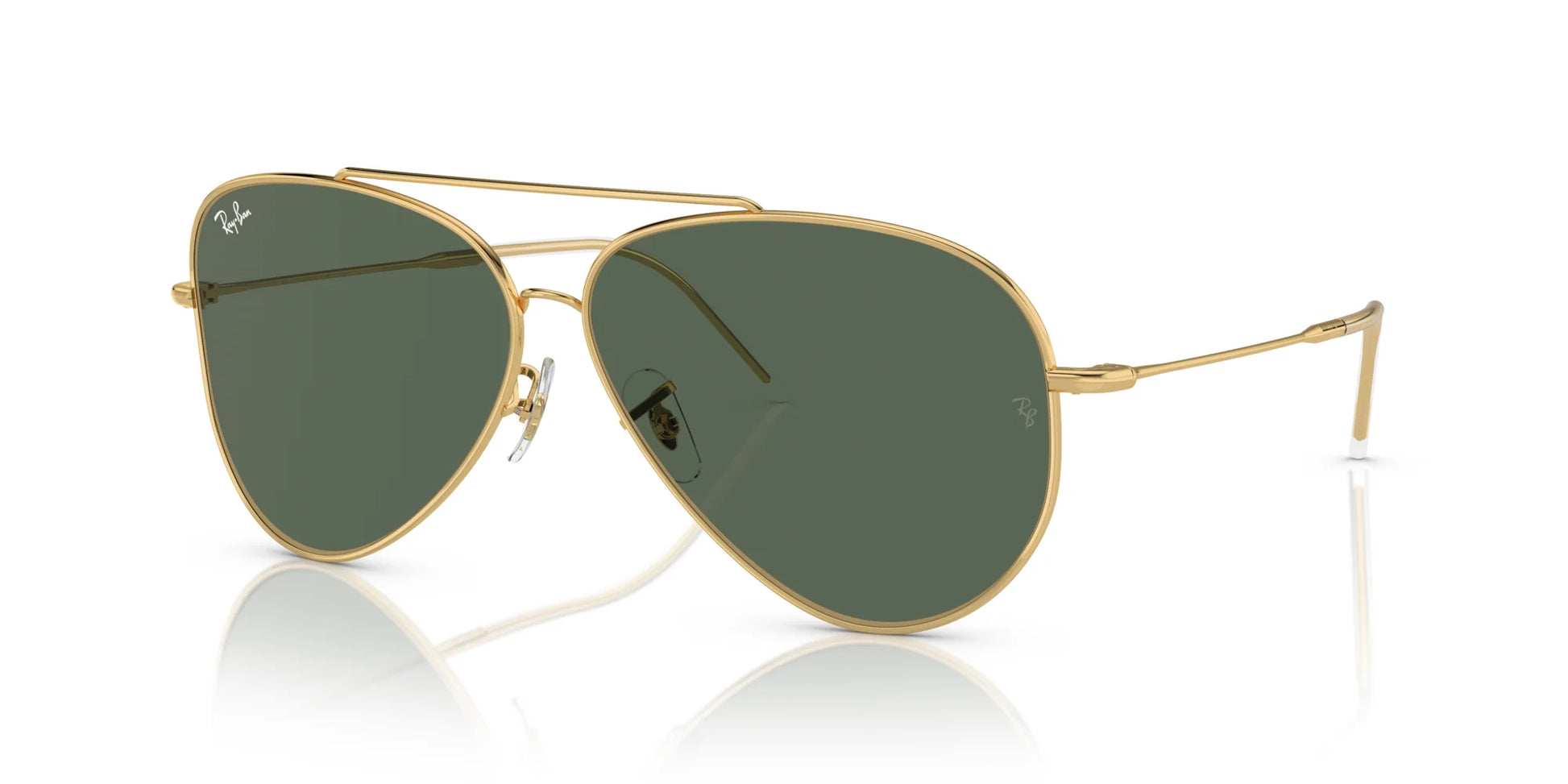 Ray-Ban AVIATOR REVERSE RBR0101S Sunglasses Gold / G-15 Green