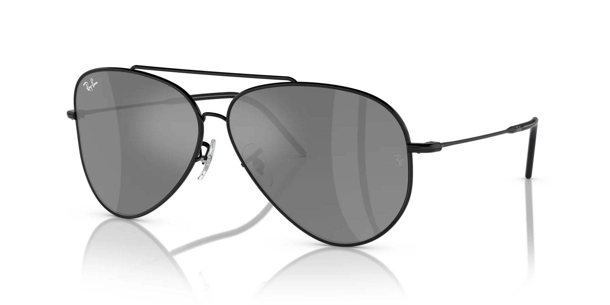 Ray-Ban AVIATOR REVERSE RBR0101S Sunglasses Black / Silver