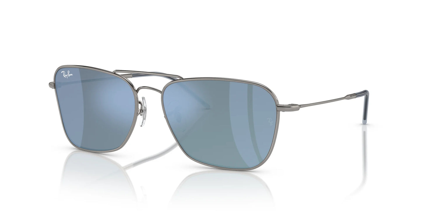 Ray-Ban CARAVAN REVERSE RBR0102S Sunglasses Gunmetal / Light Blue