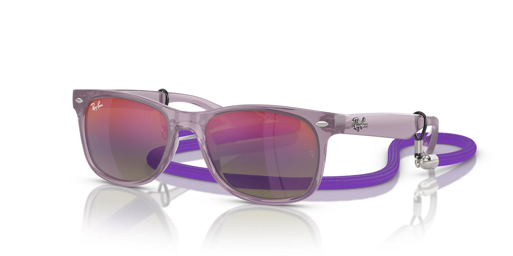Ray-Ban JUNIOR NEW WAYFARER RJ9052S Sunglasses Opal Purple / Blue & Violet