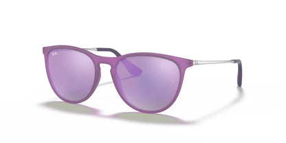 Ray-Ban JUNIOR ERIKA RJ9060S Sunglasses Violet Fluo / Grey / Violet