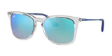 Ray-Ban RJ9063S Sunglasses Transparent / Brown Gradient Mirror Blue