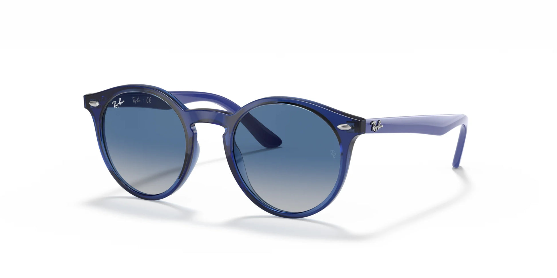 Ray-Ban RJ9064S Sunglasses Transparent Blue / Light Grey Gradient Dark Blue
