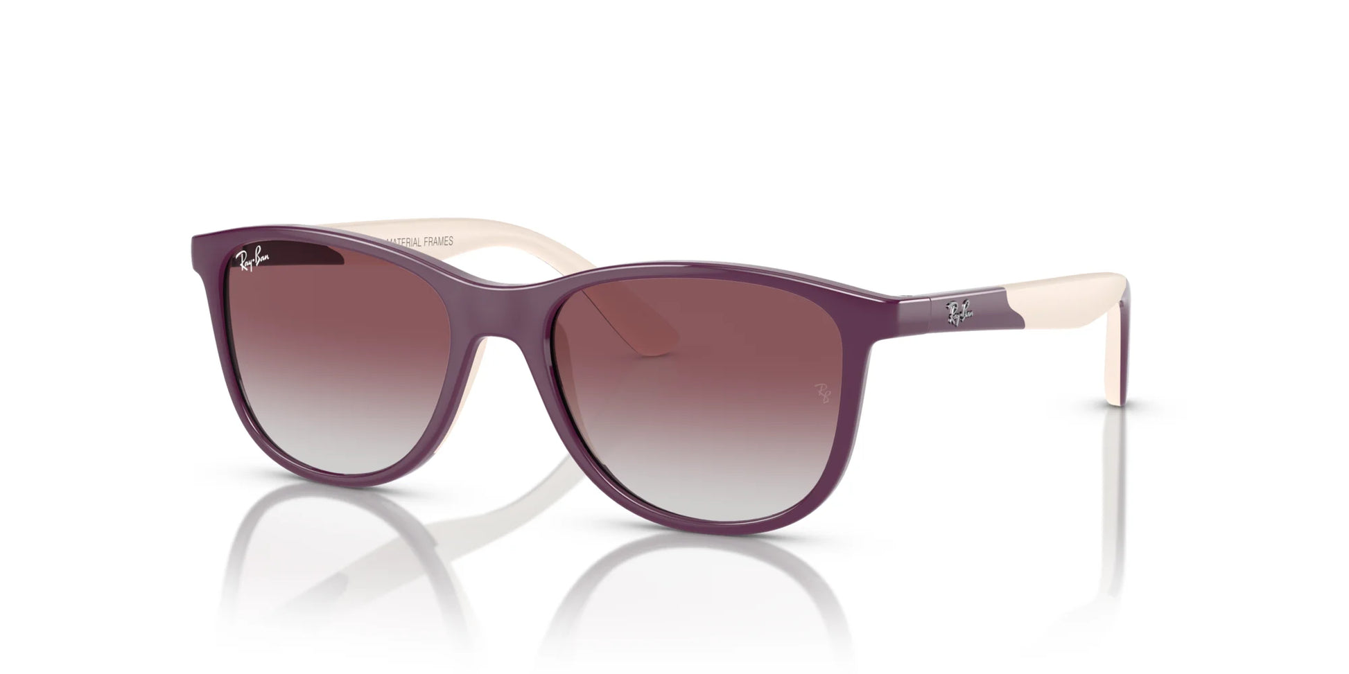 Ray-Ban RJ9077SF Sunglasses Purple On Beige / Violet / Grey
