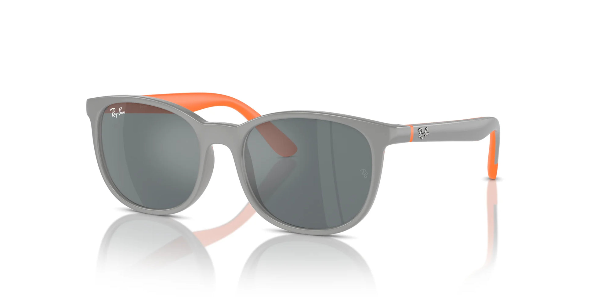 Ray-Ban RJ9079S Sunglasses Grey On Orange / Grey & Black