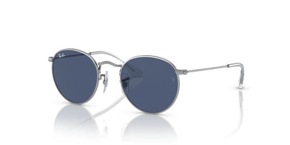 Ray-Ban JUNIOR ROUND RJ9547S Sunglasses Silver / Dark Blue