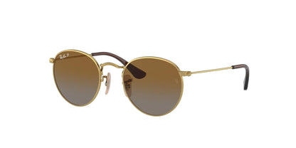 Ray-Ban JUNIOR ROUND RJ9547S Sunglasses Gold / Brown (Polarized)