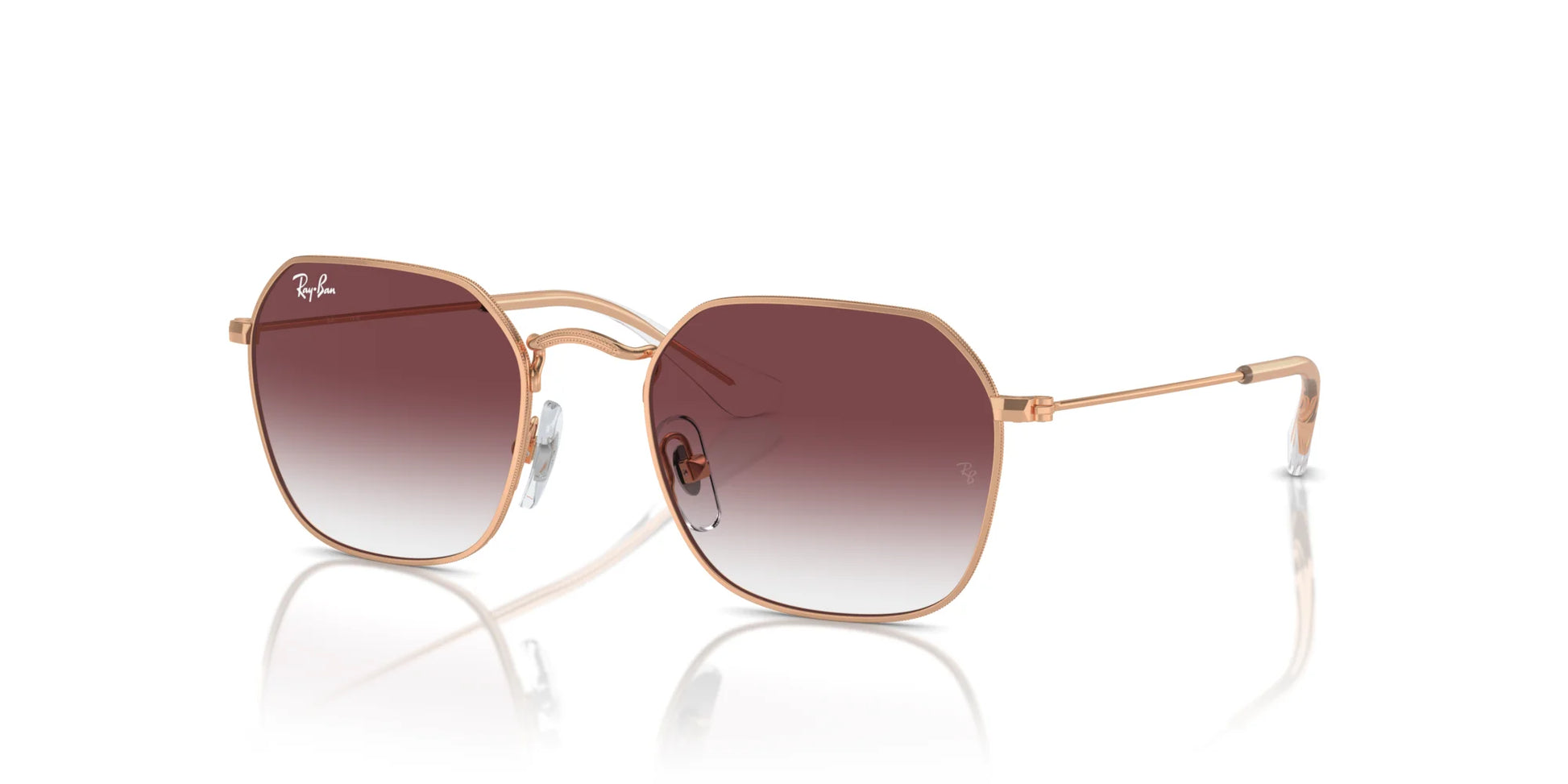 Ray-Ban RJ9594S Sunglasses Rose Gold / Clear & Dark Violet
