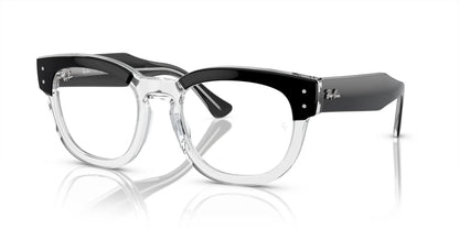 Ray-Ban MEGA HAWKEYE RX0298V Eyeglasses Black On Transparent