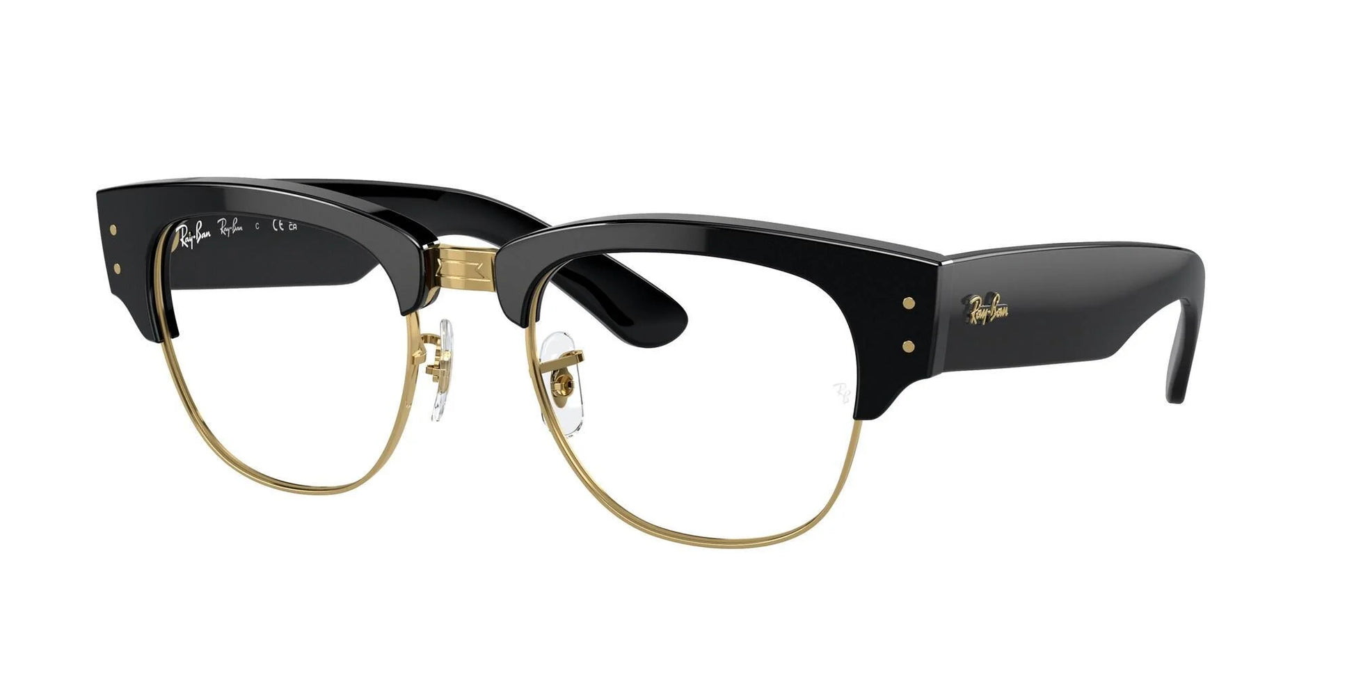 Ray-Ban MEGA CLUBMASTER RX0316V Eyeglasses Black On Gold