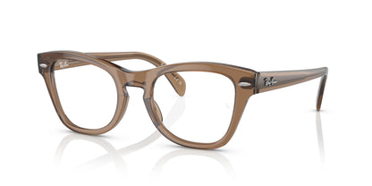 Ray-Ban RX0707V Eyeglasses Transparent Light Brown / Clear