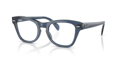 Ray-Ban RX0707V Eyeglasses Transparent Dark Blue / Clear
