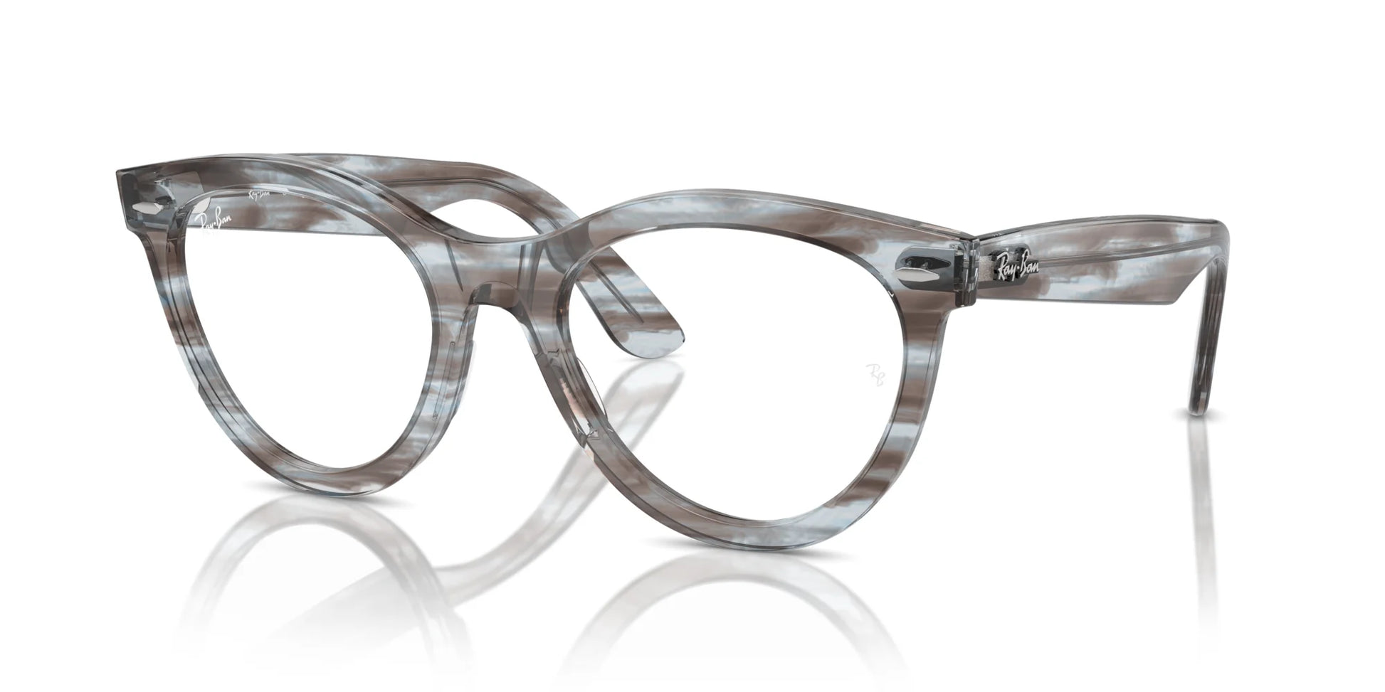 Ray-Ban WAYFARER WAY RX2241V Eyeglasses Striped Transparent Blue / Clear