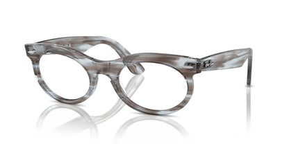 Ray-Ban WAYFARER OVAL RX2242V Eyeglasses Striped Transparent Blue / Clear