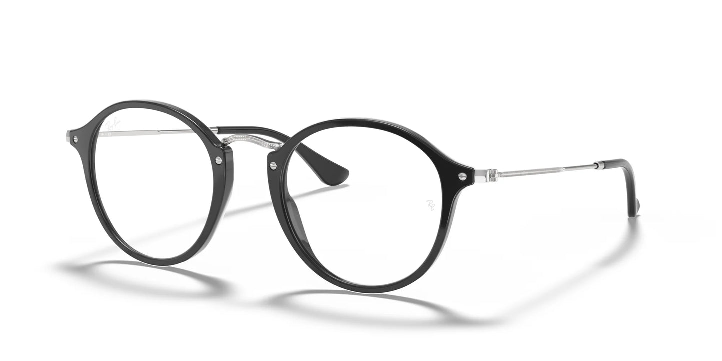 Ray-Ban ROUND RX2447V Eyeglasses Black / Clear