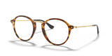 Ray-Ban ROUND RX2447V Eyeglasses Striped Havana / Clear