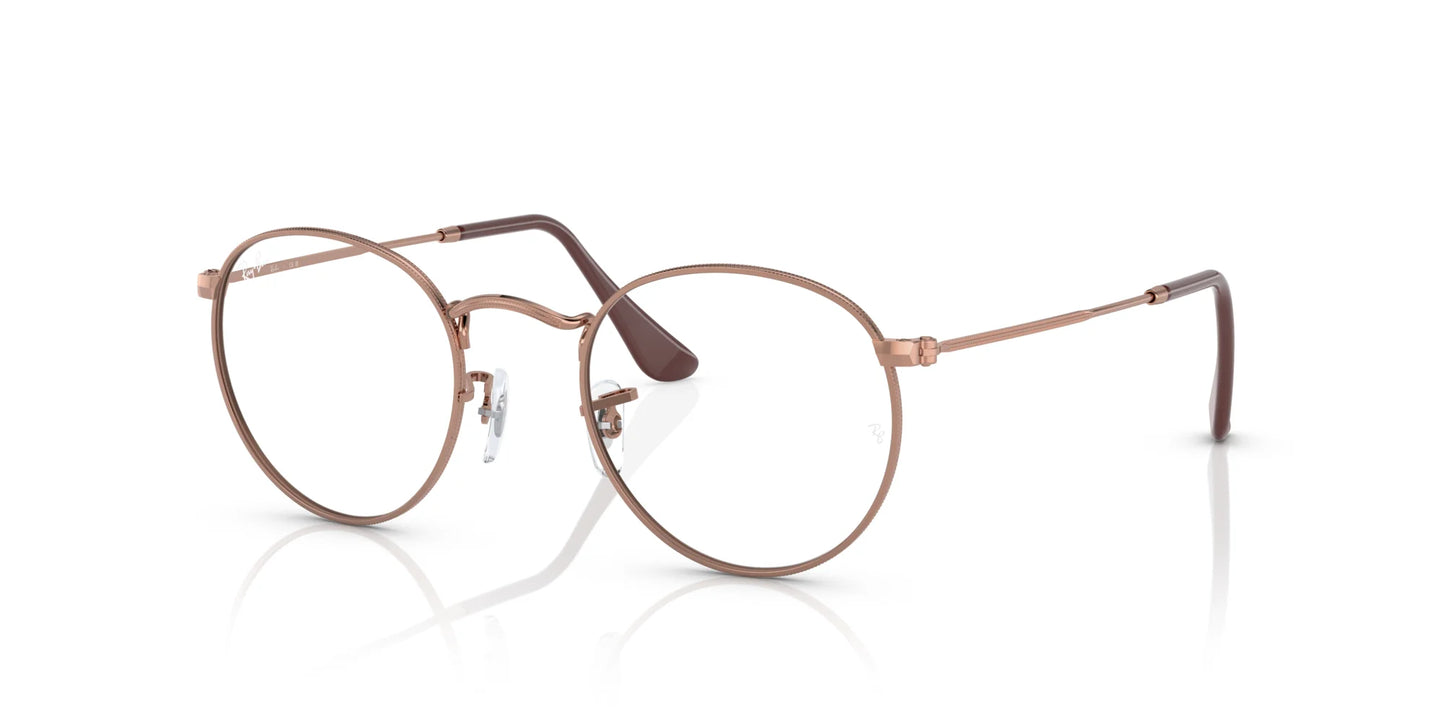 Ray-Ban ROUND METAL RX3447V Eyeglasses Rose Gold / Clear