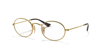 Ray-Ban OVAL RX3547V Eyeglasses Gold / Clear