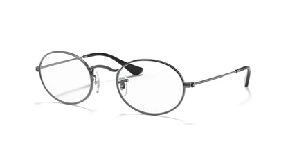 Ray-Ban OVAL RX3547V Eyeglasses Gunmetal / Clear