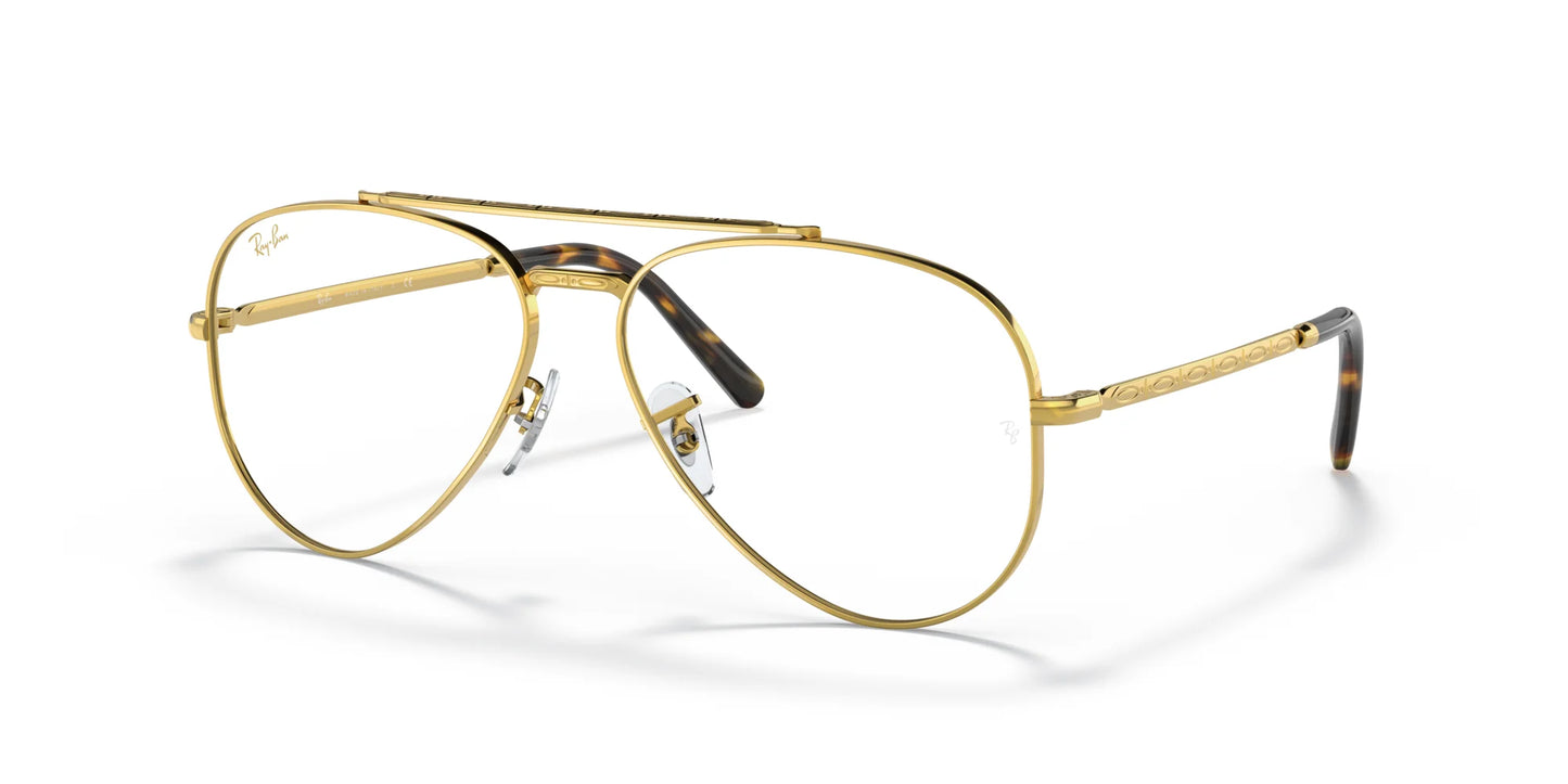 Ray-Ban NEW AVIATOR RX3625V Eyeglasses Gold / Clear