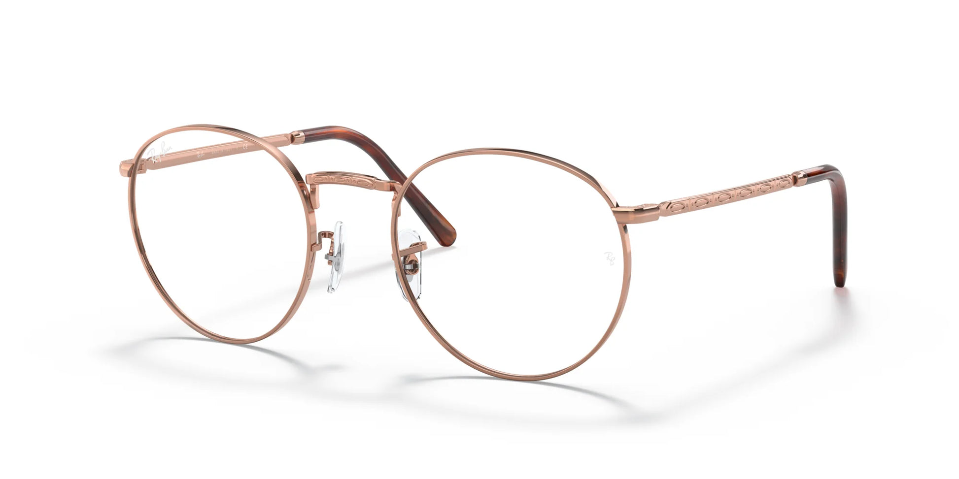 Ray-Ban NEW ROUND RX3637V Eyeglasses Rose Gold / Clear