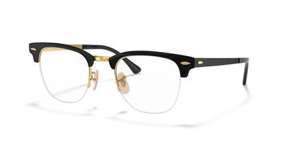 Ray-Ban CLUBMASTER METAL RX3716VM Eyeglasses Black On Gold