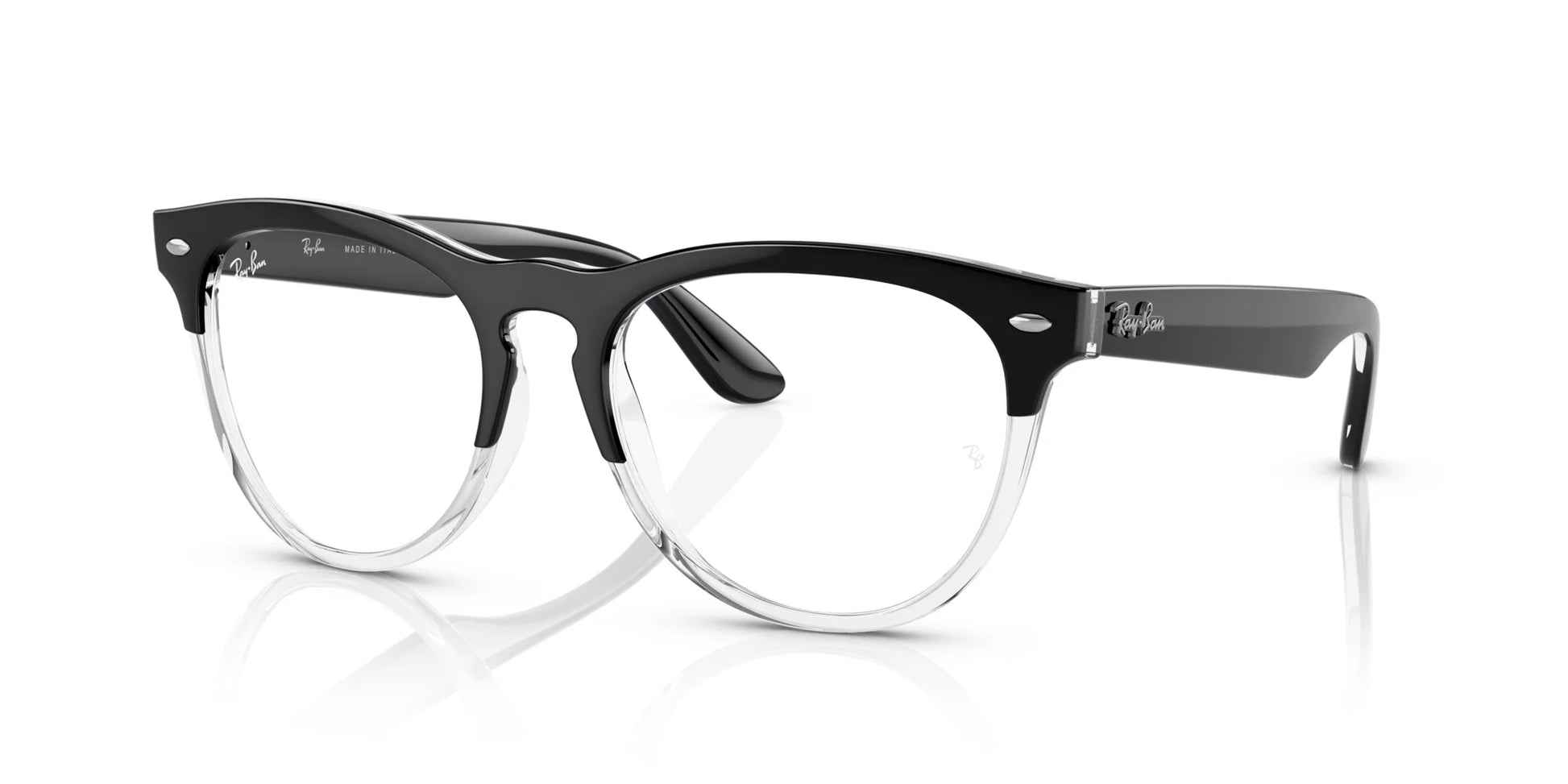 Ray-Ban IRIS RX4471V Eyeglasses Black On Transparent / Clear