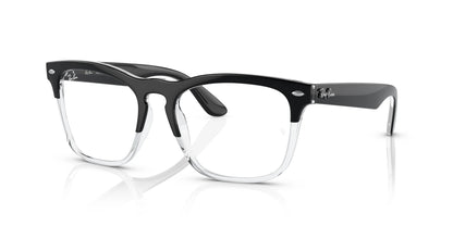 Ray-Ban STEVE RX4487VF Eyeglasses Black On Transparent / Clear