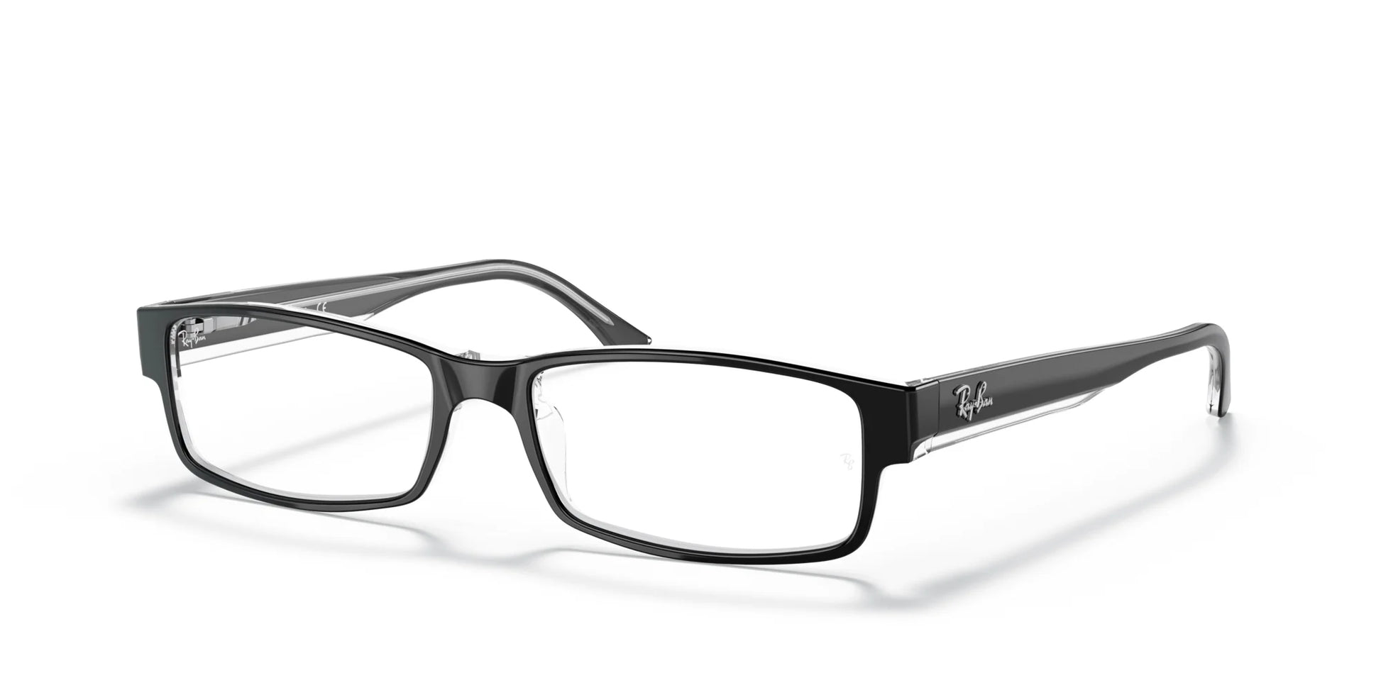 Ray-Ban RX5114 Eyeglasses Black On Transparent / Clear