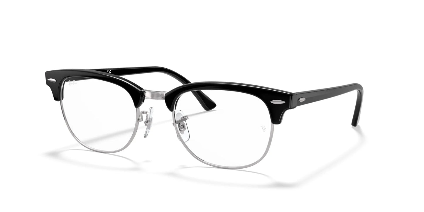 Ray-Ban CLUBMASTER RX5154 Eyeglasses Black On Silver