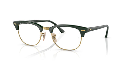 Ray-Ban CLUBMASTER RX5154 Eyeglasses Green On Gold / Clear