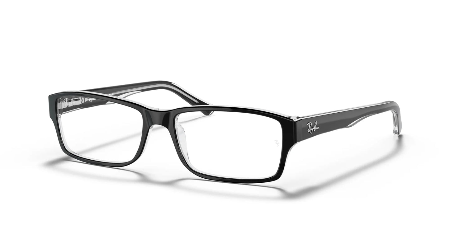 Ray-Ban RX5169 Eyeglasses Black On Transparent / Clear