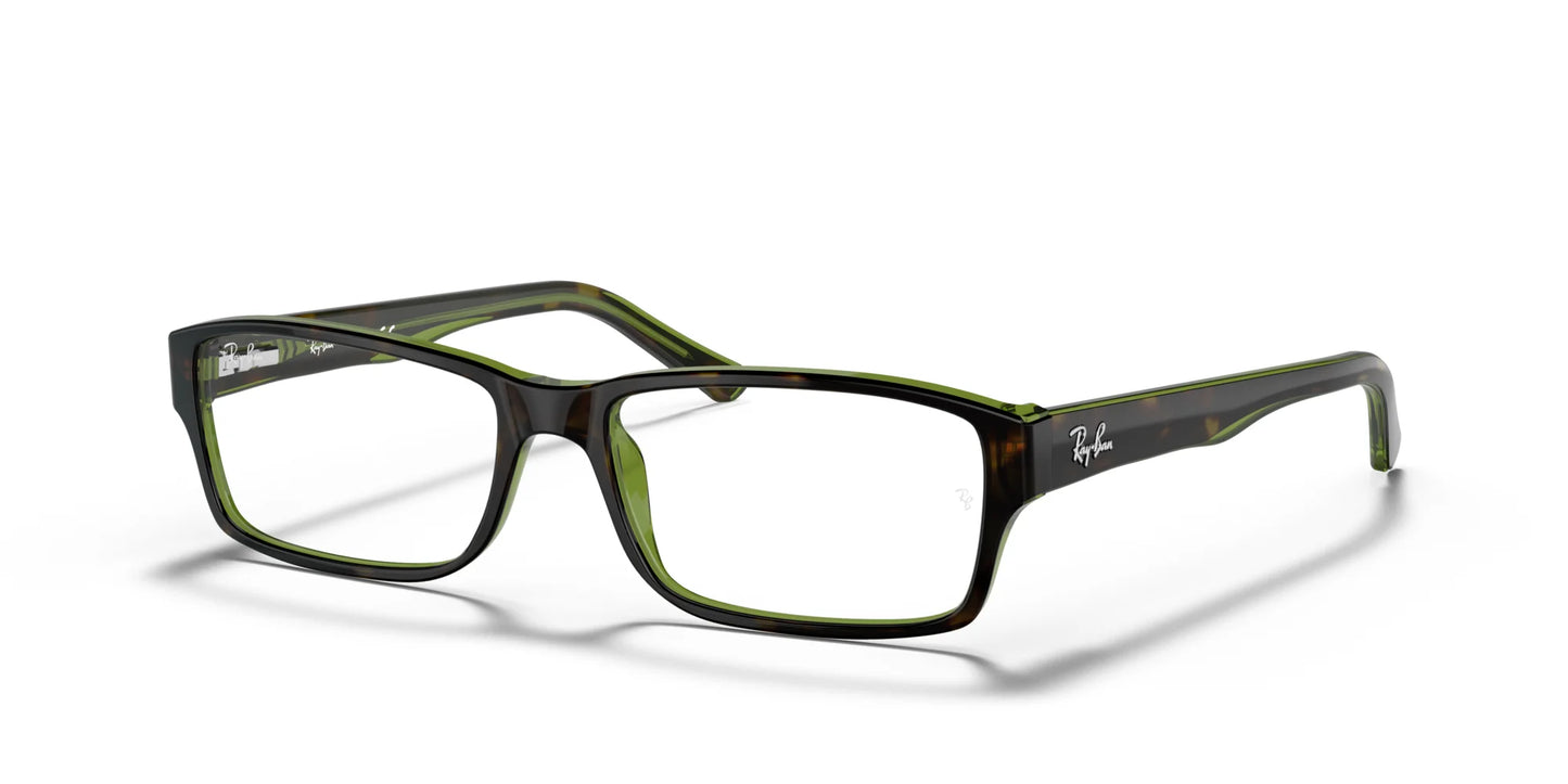 Ray-Ban RX5169 Eyeglasses Havana On Green / Clear