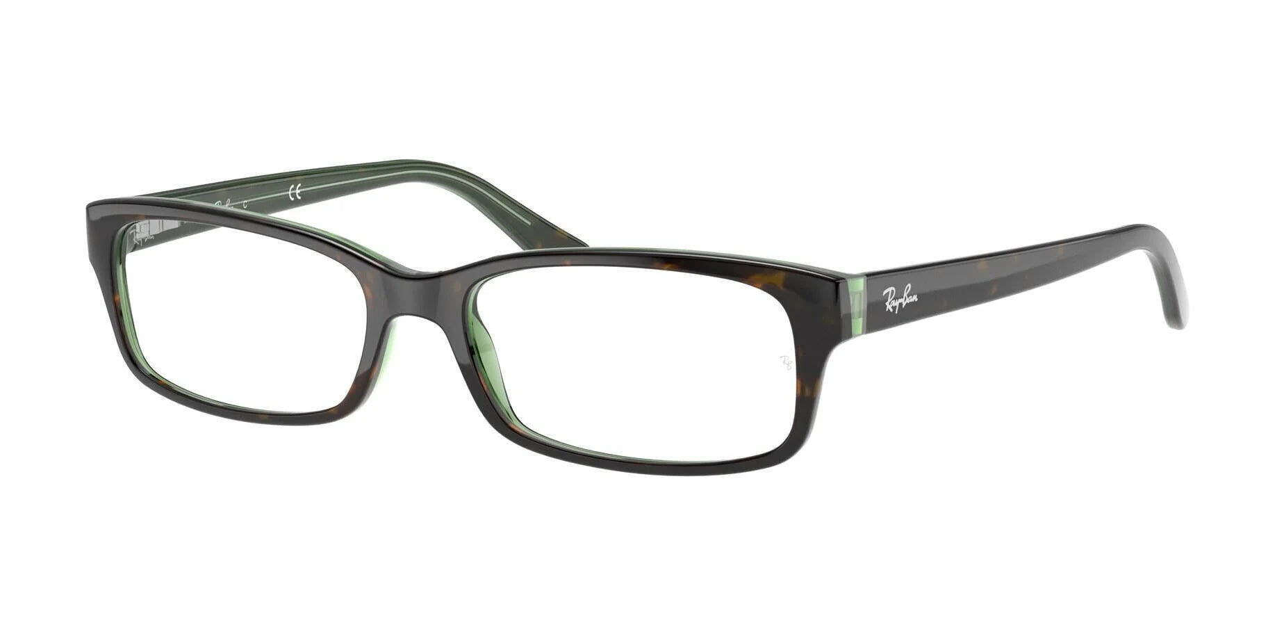 Ray-Ban RX5187 Eyeglasses Havana On Green